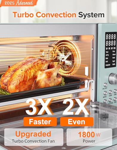 21QT Toaster Oven Air Fryer Combo Convection Oven Countertop Stainless Steel G1709