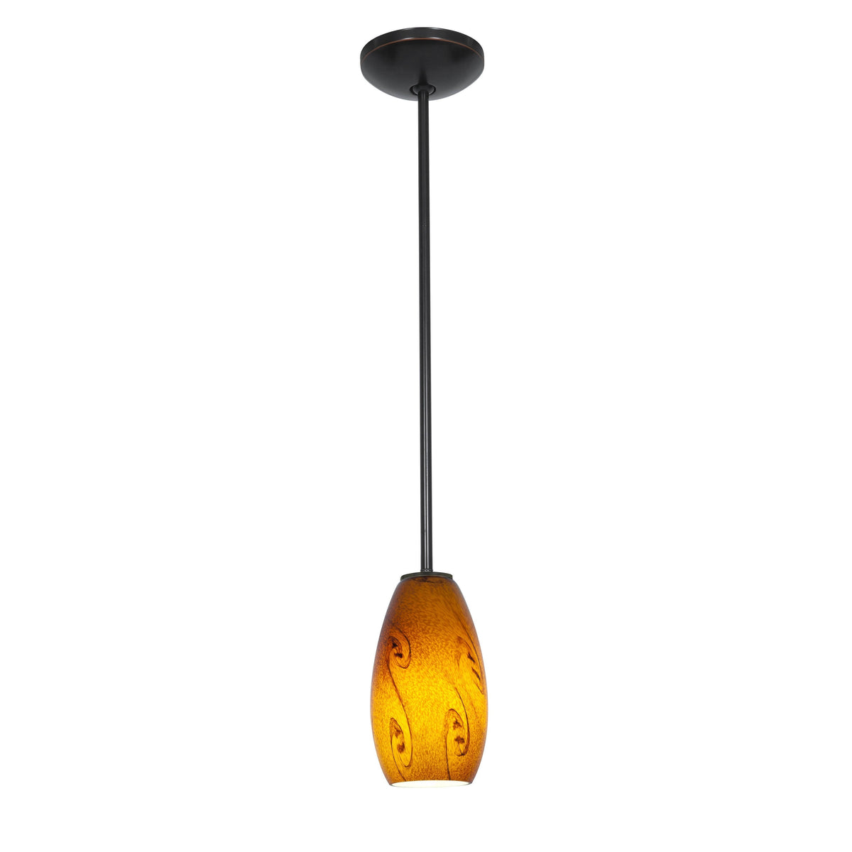Oil Rubbed Bronze 1-Light Pendant V145