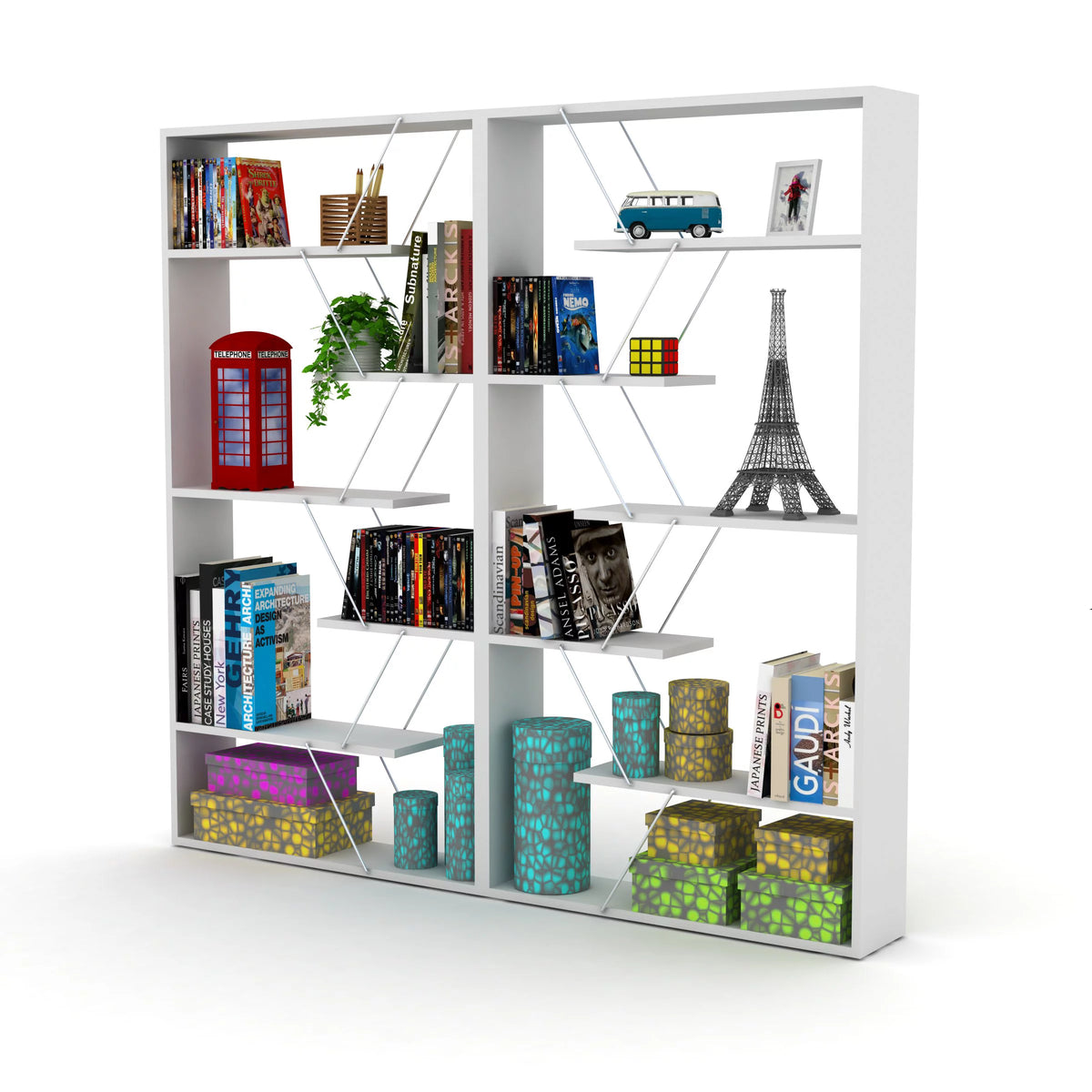 5 Tier Modern Bookshelf A540