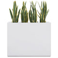 White Metal Planter Box T96058