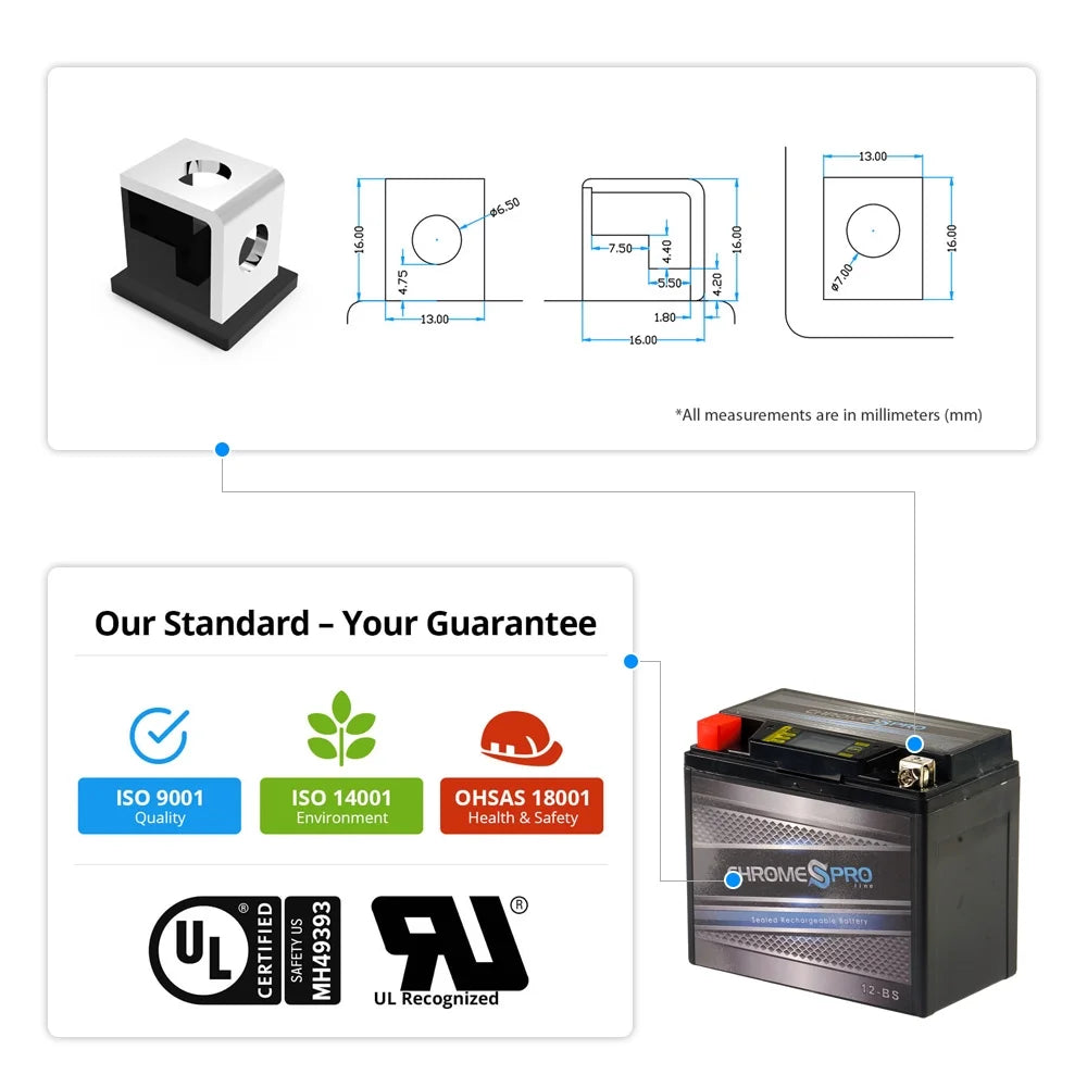 Motorcycle Battery J220