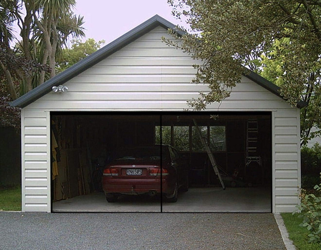 Magnetic Garage Door Screen 16x7FT Fiberglass Mesh V139937