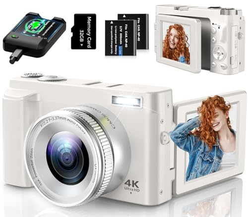 48MP 4K Digital Camera with 16X Zoom and Flip Screen A49517