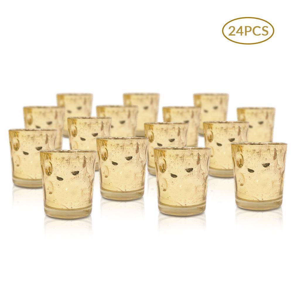 24-Pack Mercury Glass Candle Holder C284069
