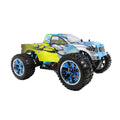Light Blue and Yellow Flame Design 4WD Electric RC Truck T8140