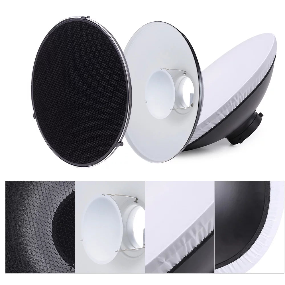 41cm Speedlite Strobe Lighting Diffuser Beauty Dish Lampshade Bowens Mount C334716