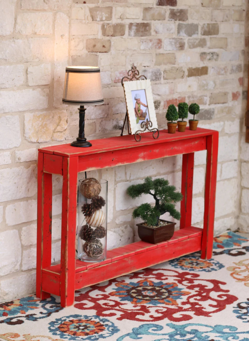 Rustic Entry Way Table 46"L K157