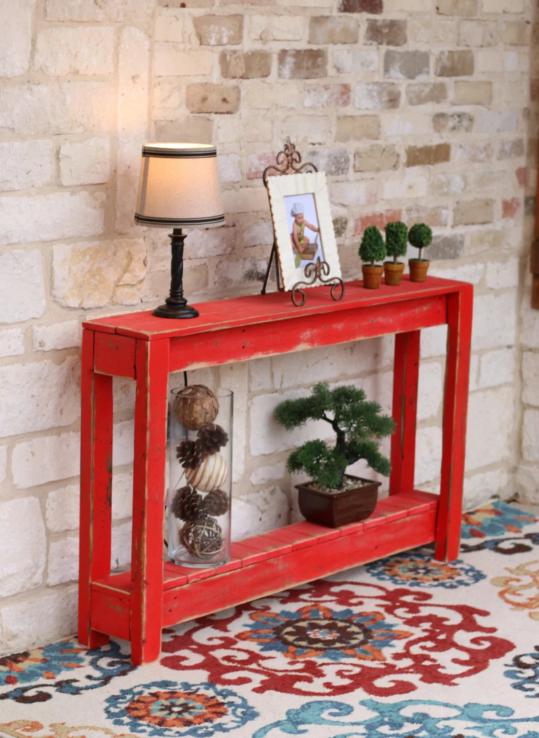 Rustic Entry Way Table 46"L K157