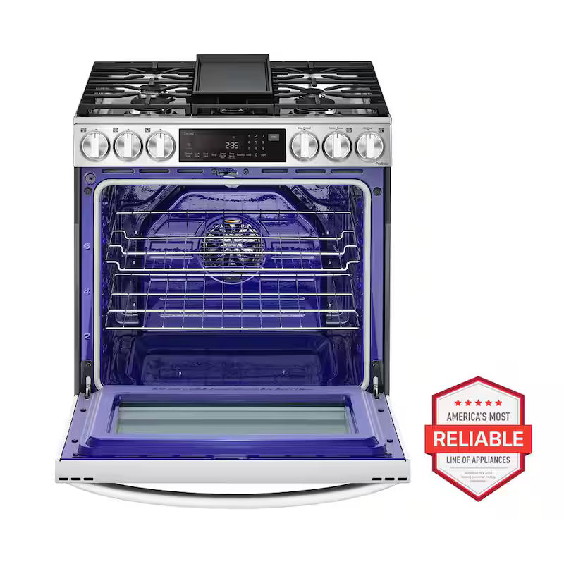 6.3 cu. ft. Slide-in Gas Range with Air Fry in Stainless Steel L2415