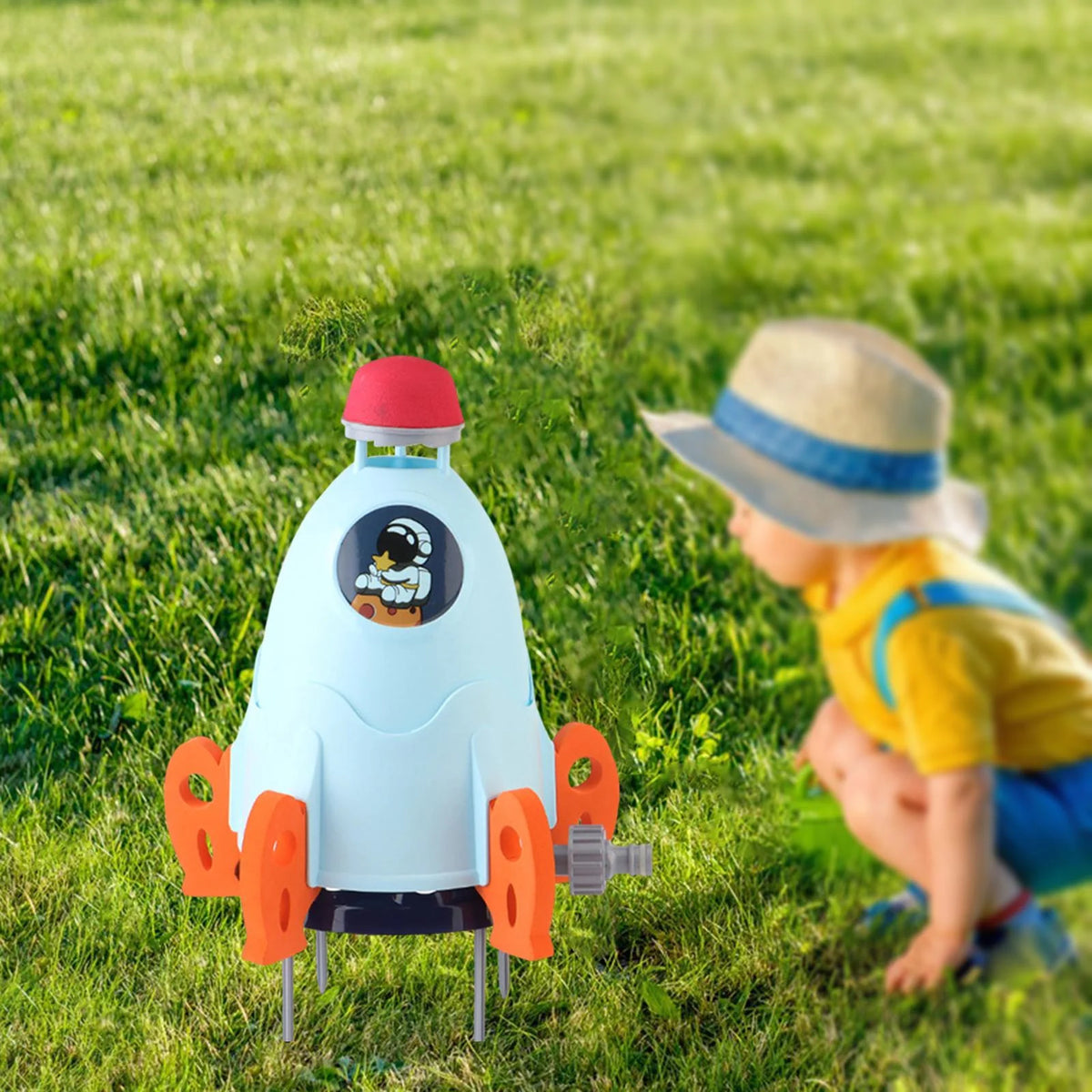 Water Spray Rocket Outdoor Sprinkler Toy J3409