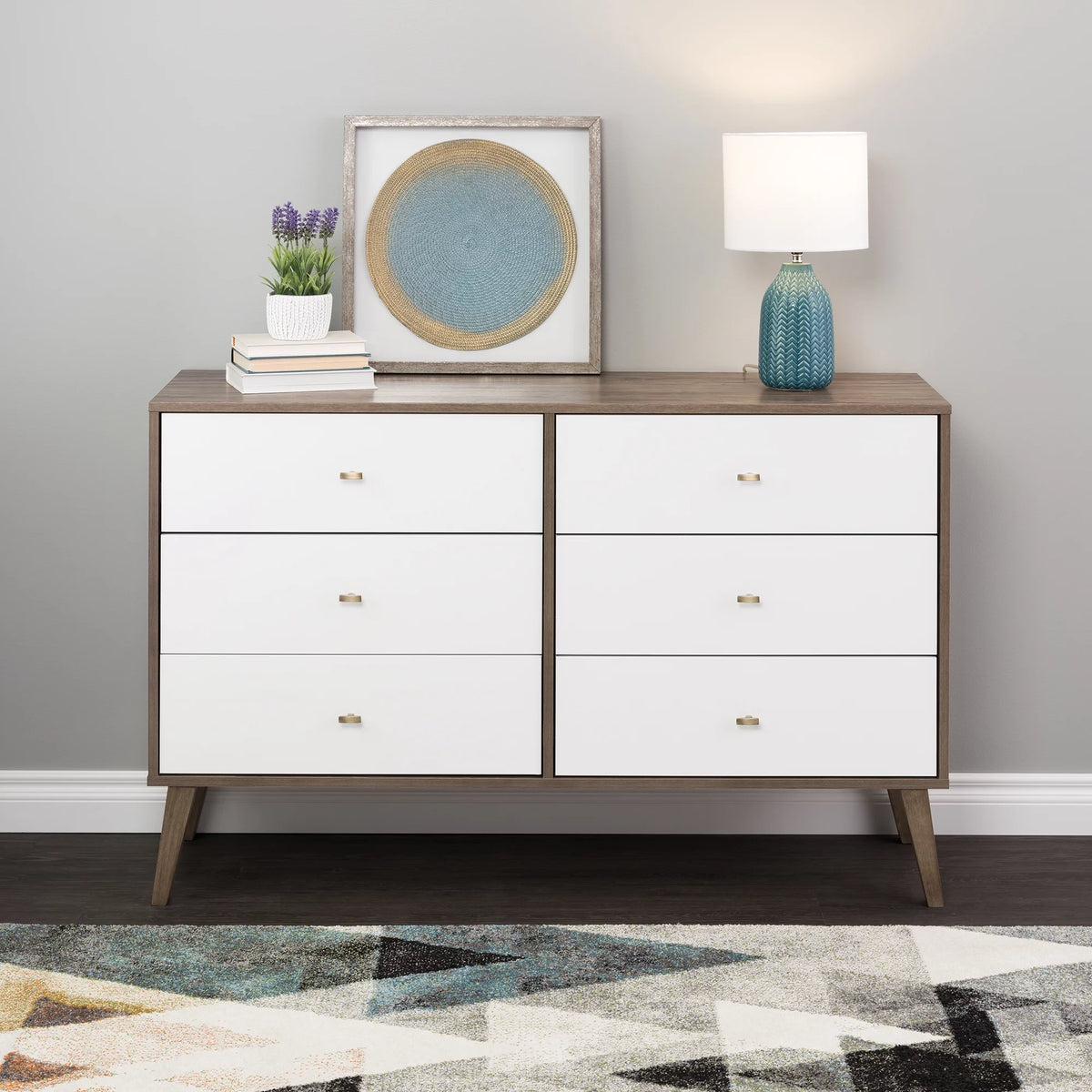 6 Drawer Wooden Dresser W641782