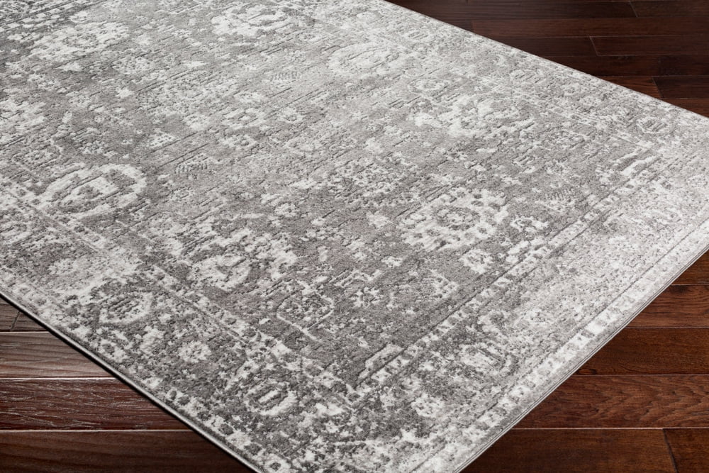 Charcoal Distressed Area Rug D746288
