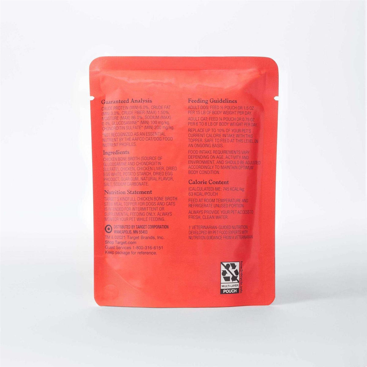 Chicken Bone Broth Wet Meal Topper for Dog and Cat Food O623964