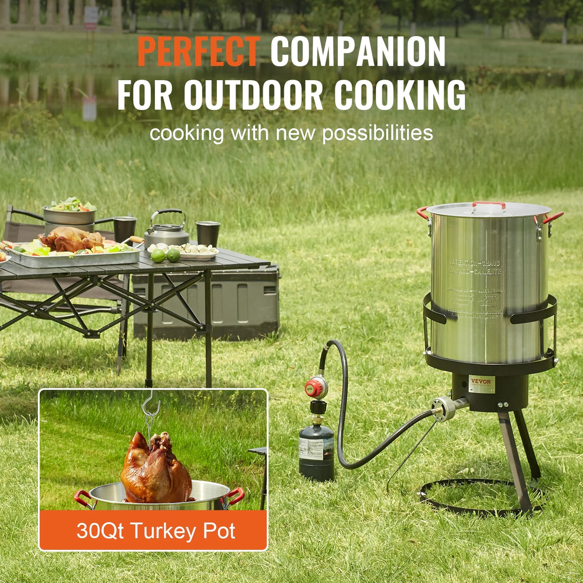 30 Qt Aluminum Propane Turkey Fryer Kit Z5761