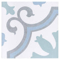 Aqua Encaustic Porcelain Floor and Wall Tile G19887