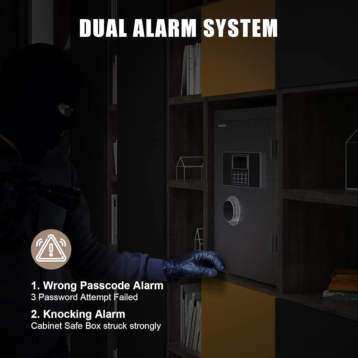 2.05 Cubic Feet Black Security Safe with LCD Digital Screen Q62345