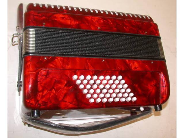 Red 48-BASS Accordion I79286