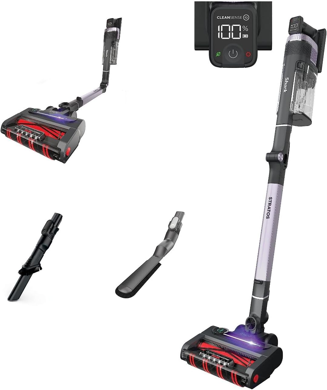 Cordless Vacuum with DuoClean PowerFins HairPro, Ash Purple A25642