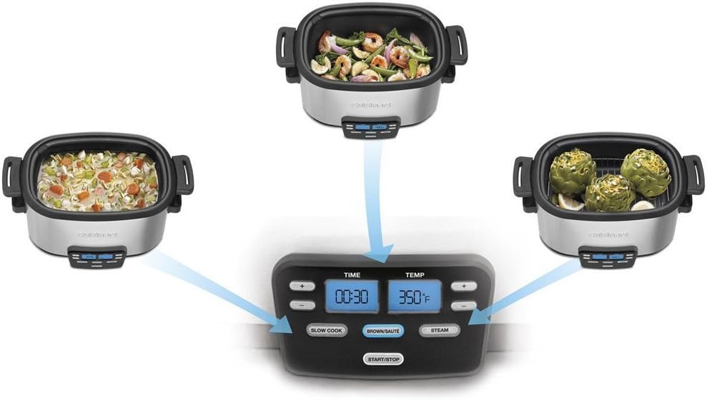 3-In-1 Multi-Cooker, Slow Cooker, Steamer O2072