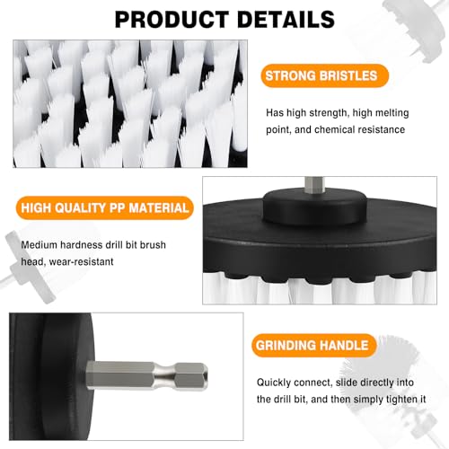 Electric Spin Scrubber Handheld, 2 Speed, with 9 Brush Heads, 450RPM Battery Power Scrubber Waterproof, 3.0Ah Battery and Charger R409