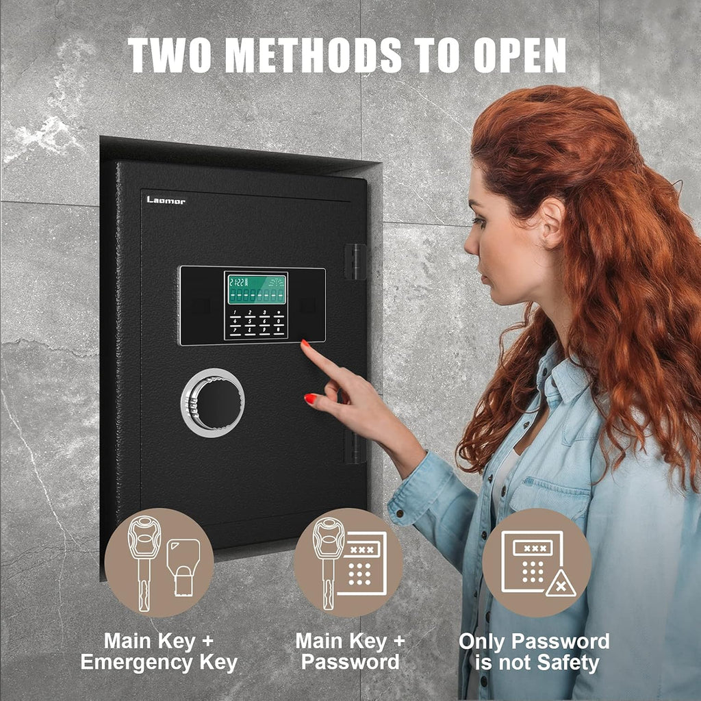 2.05 Cubic Feet Black Security Safe with LCD Digital Screen Q62345