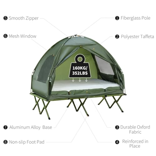 Camping Tent with Rainfly and Carry Bag F9831