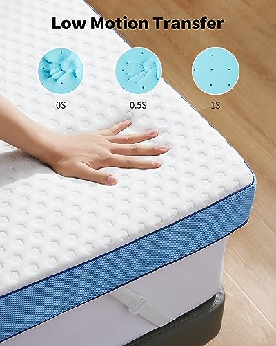 3 Inch Firm Gel-Infused Memory Foam Mattress Topper Twin Size R861