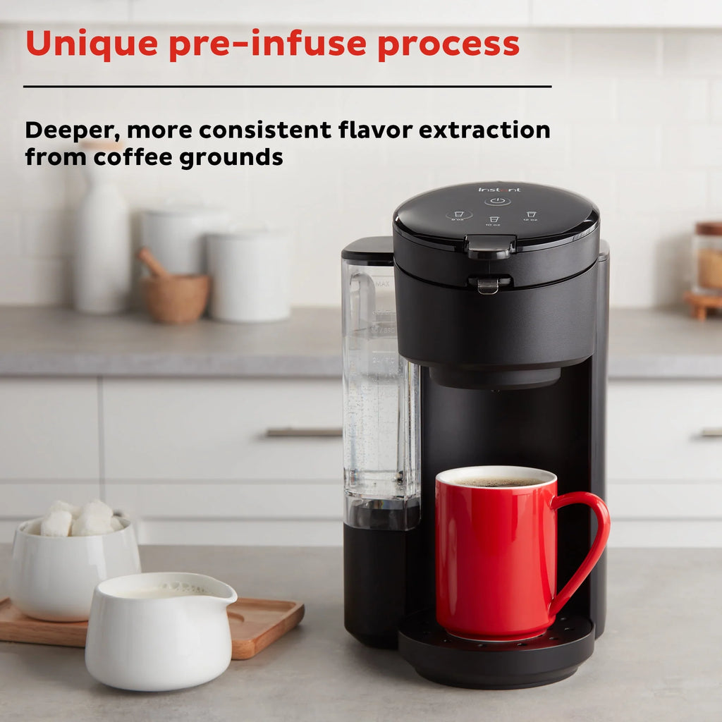 Black 2-in-1 Single Serve Coffee Maker O3226