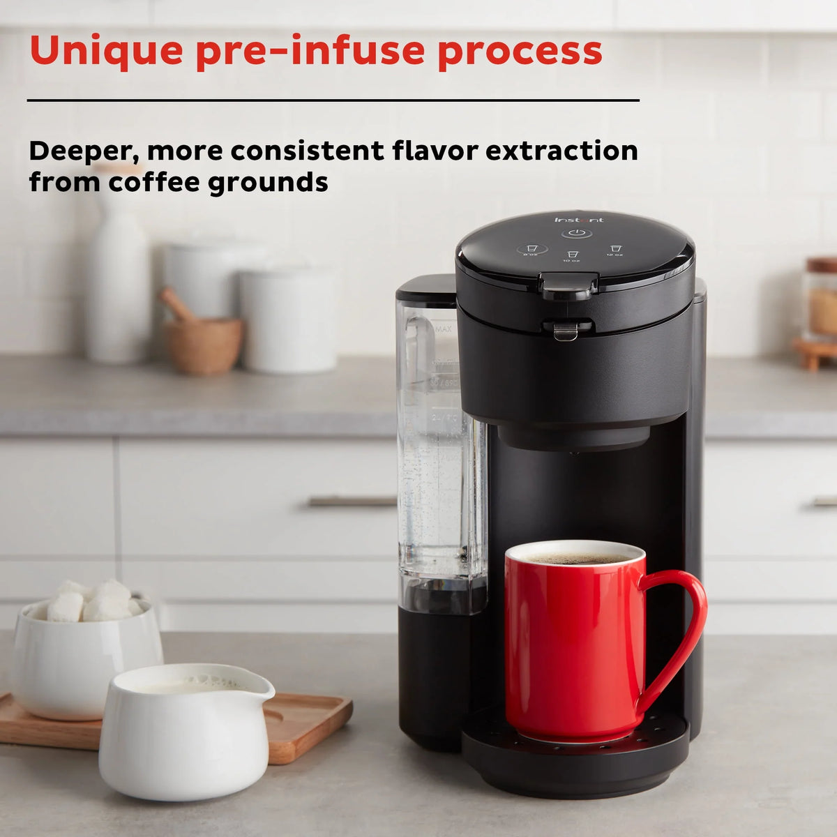 Black 2-in-1 Single Serve Coffee Maker O3226