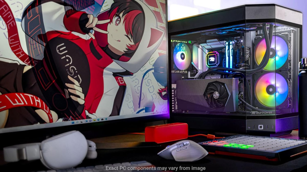 Black Gaming PC Desktop Intel Core i9 13900KF NVIDIA GeForce RTX 4070 12GB 32GB DDR5 1TB NVMe Windows 11 Home H13067
