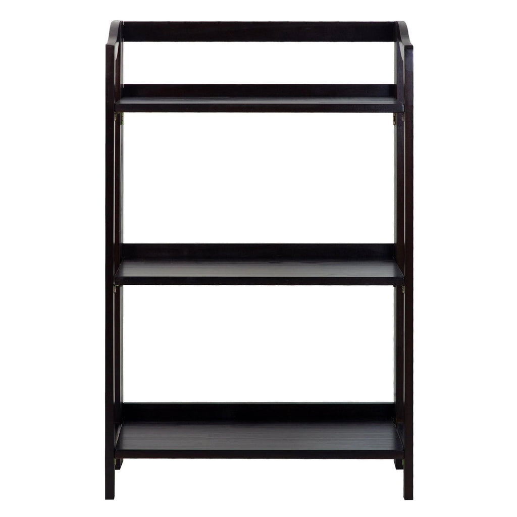 Espresso 3-Shelf Folding Bookcase S2699