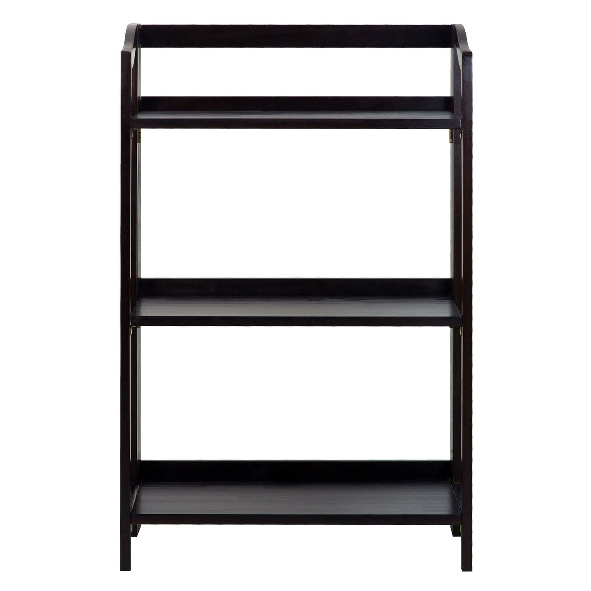 Espresso 3-Shelf Folding Bookcase S2699
