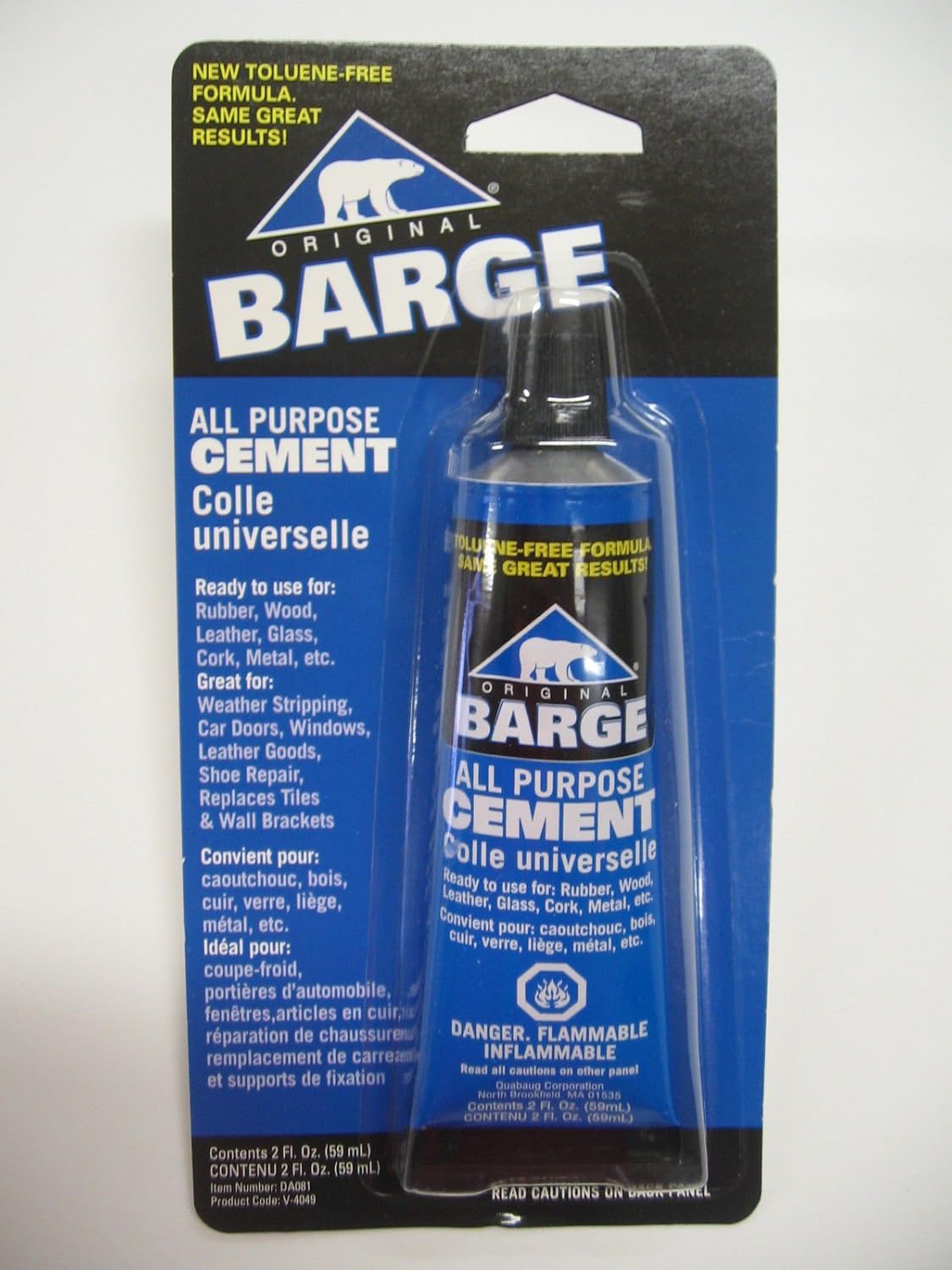 Barge All Purpose Cement Leather Glue 2 oz Tube B683527