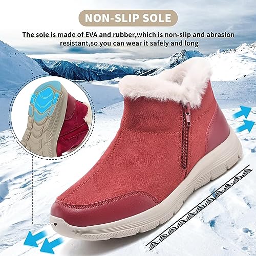 Women's Winter Ankle Fur Lined Boots N191