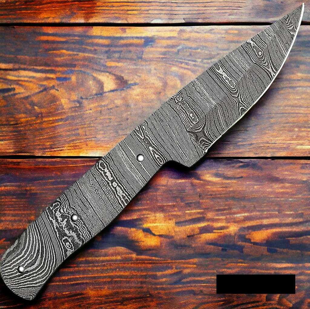 Damascus steel Full Tang Blank Blade Knife C1207