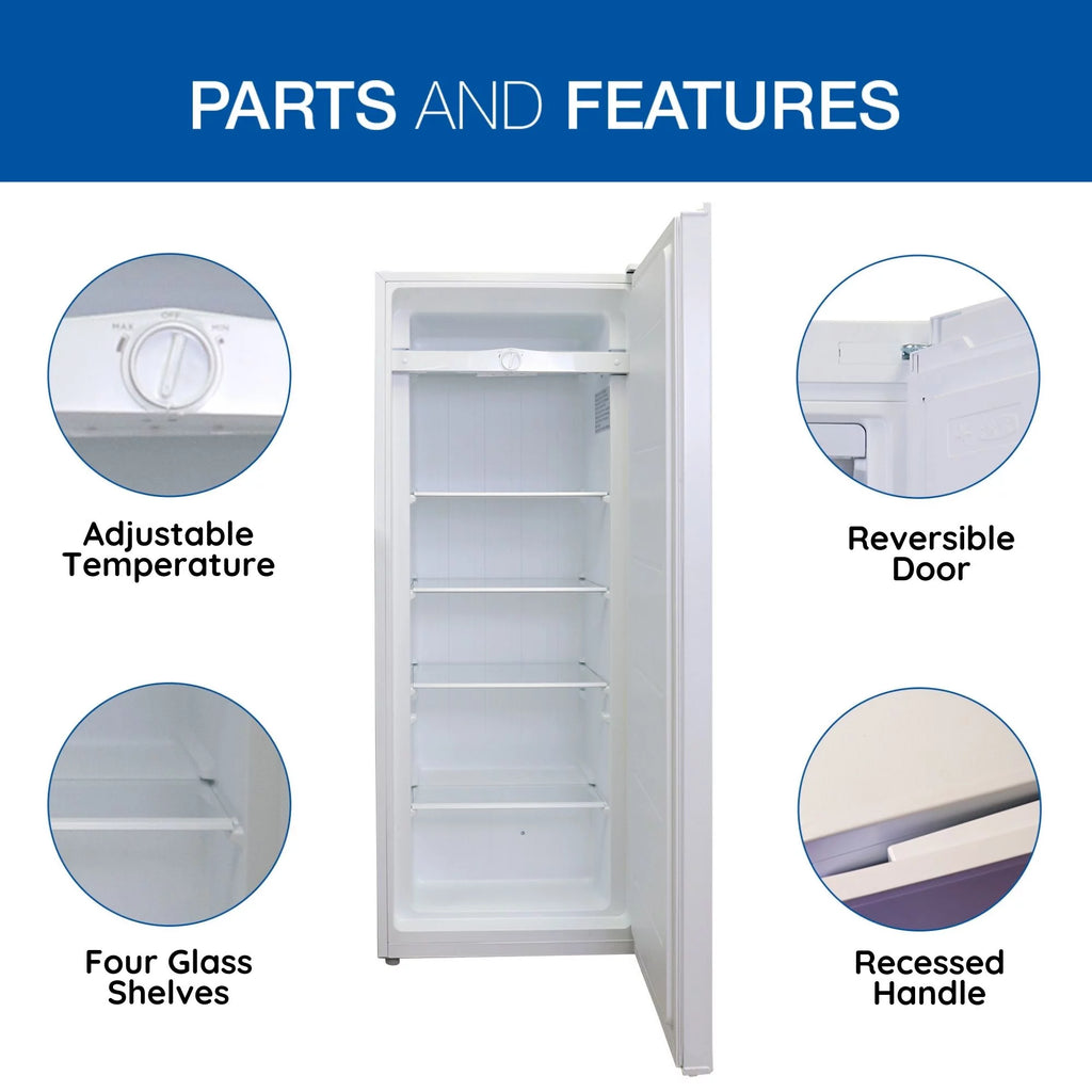 White 7.0 cu ft Upright Freezer Z177253