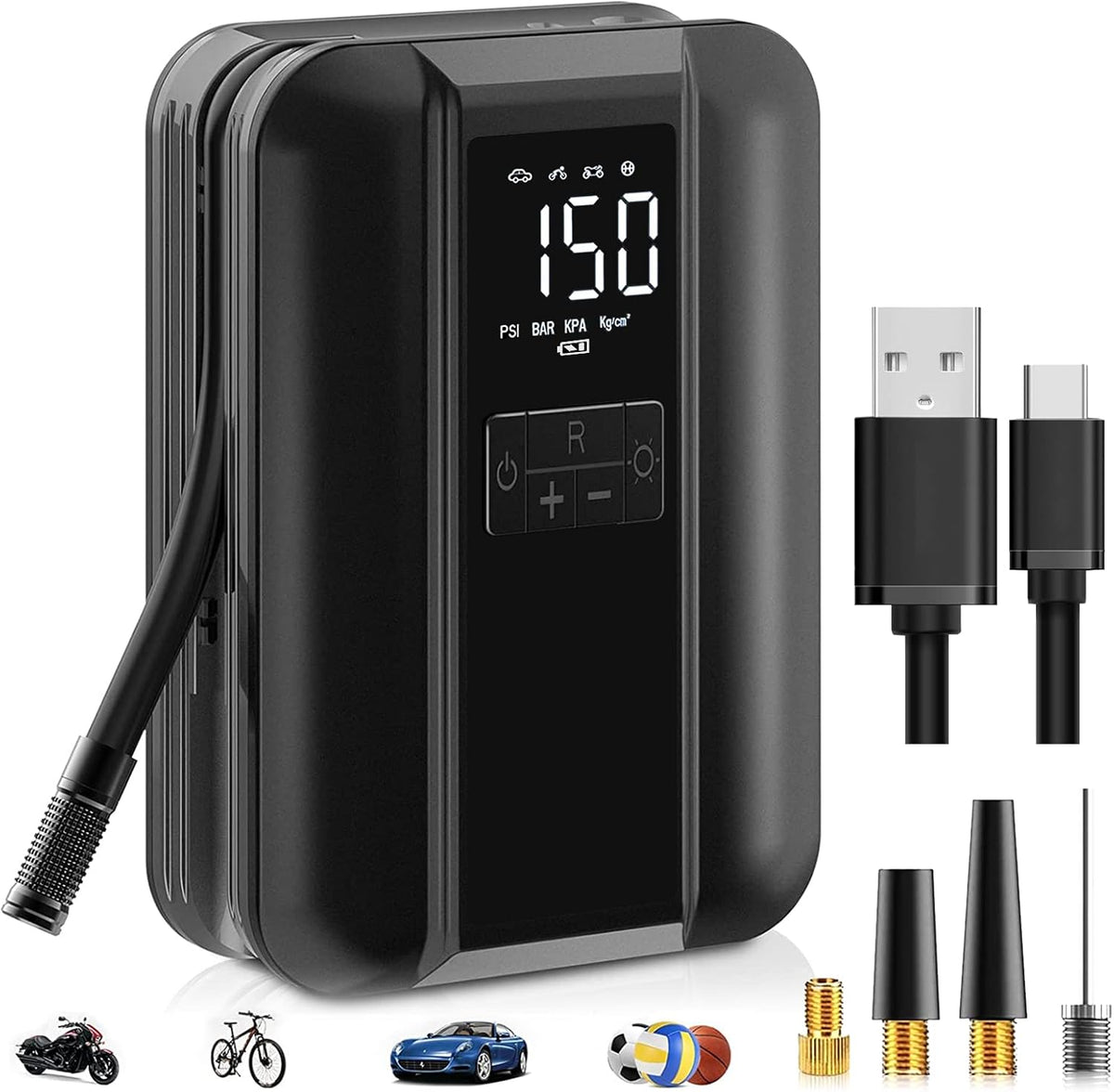 Portable Air Compressor Tire Inflator 150PSI X49941