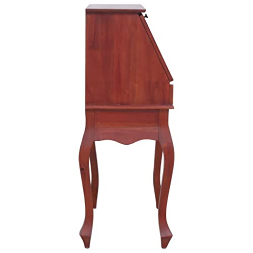 Brown Solid Wood Secretary Desk X56159