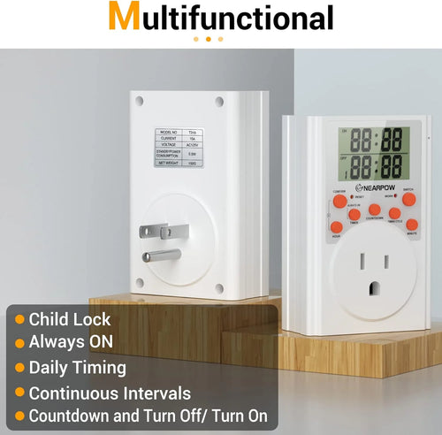 15A Programmable Digital Timer Outlet X282306