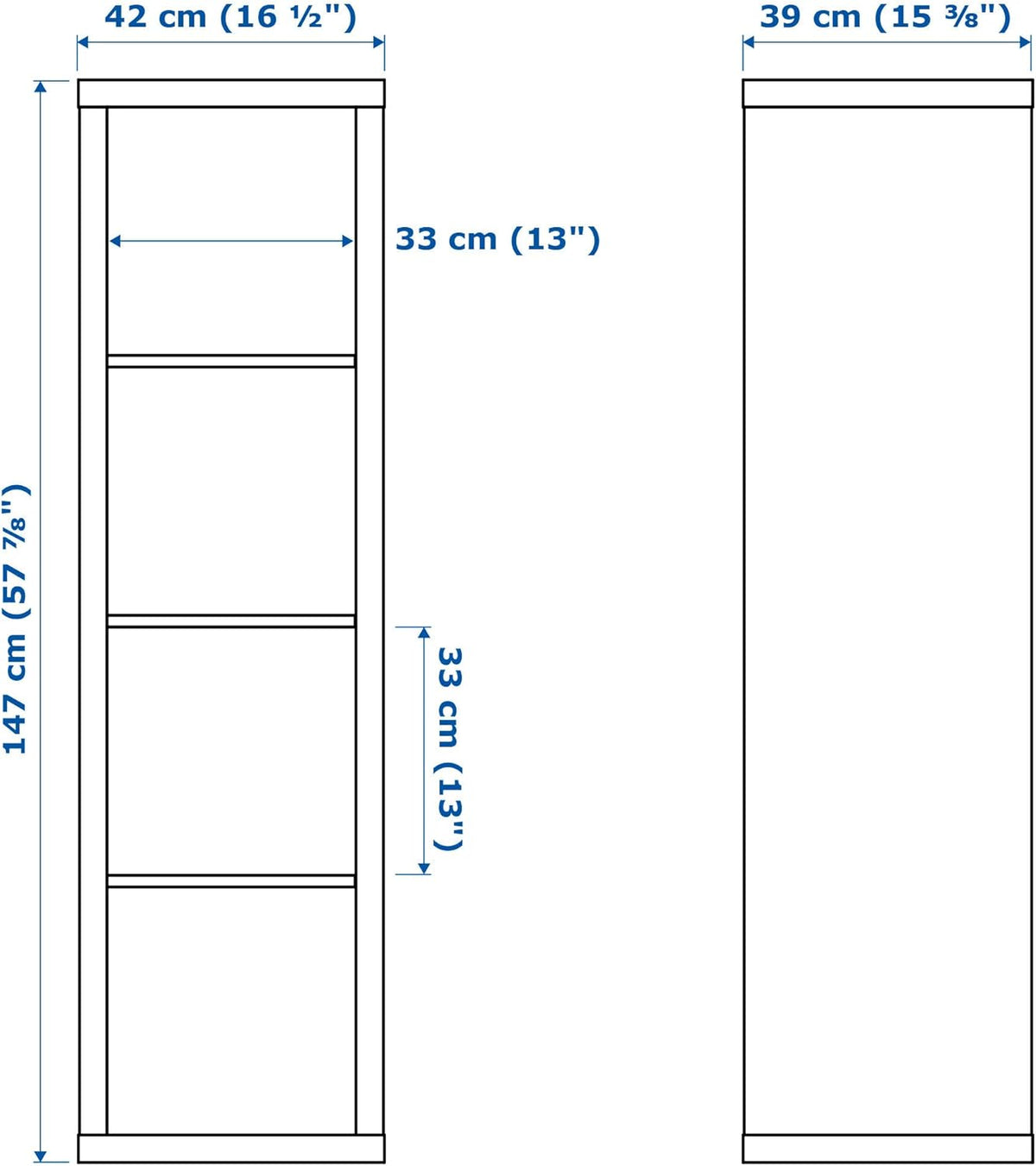 Black Brown Bookcase Shelving Unit X92774