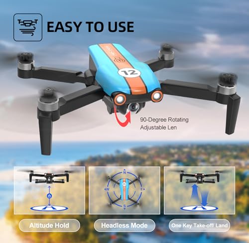 Drone with 4K Camera, Foldable FPV Drone, 26 Mins Flight Time, Brushless Motor, 2 Batteries O723