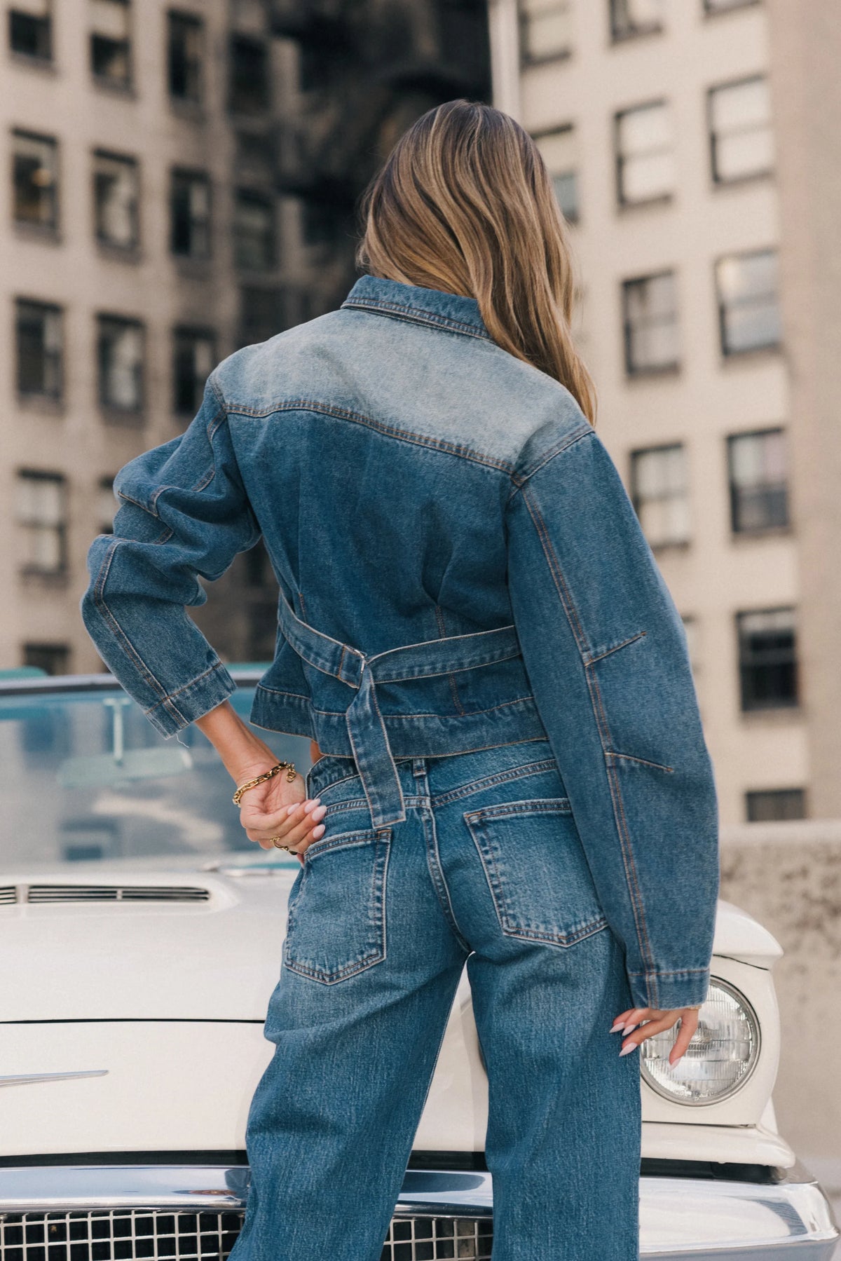 Studded Baggy Jeans C7613
