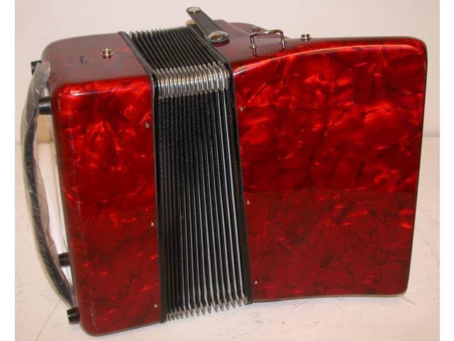 Red 48-BASS Accordion I79286