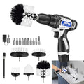 Electric Spin Scrubber Handheld, 2 Speed, with 9 Brush Heads, 450RPM Battery Power Scrubber Waterproof, 3.0Ah Battery and Charger R409