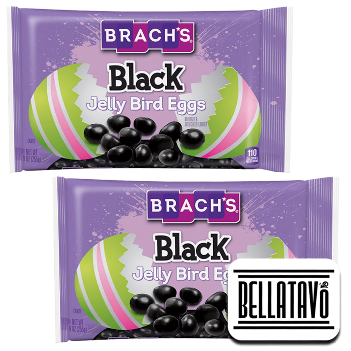 Black Jelly Beans Bundle, Two 9 Oz Bags E345175