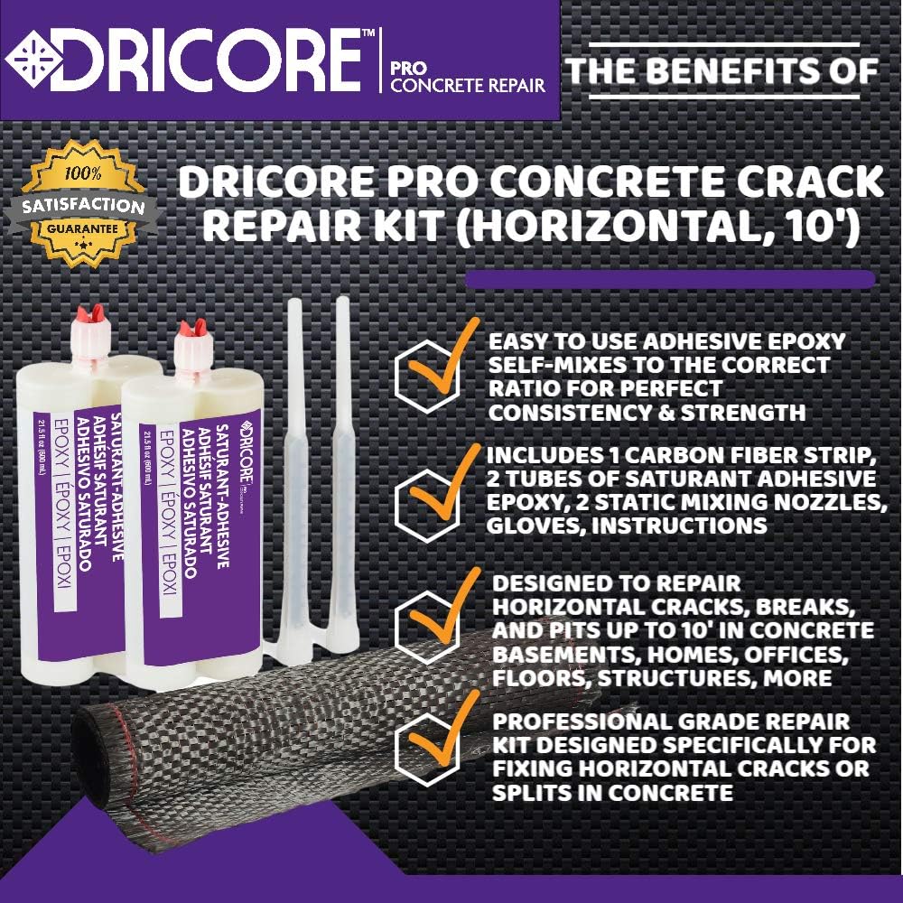 Concrete Crack Repair Kit with Carbon Fiber M426