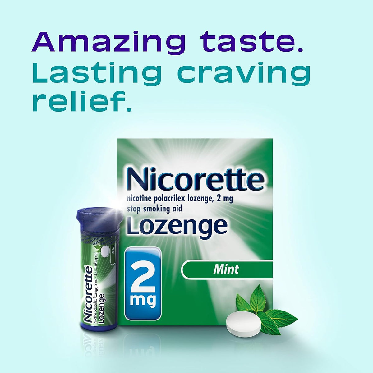 2 mg Mint Flavor Nicotine Lozenges 144 ct I9287