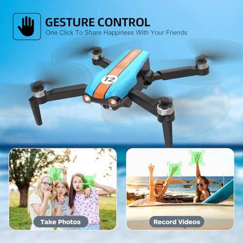 Drone with 4K Camera, Foldable FPV Drone, 26 Mins Flight Time, Brushless Motor, 2 Batteries O723