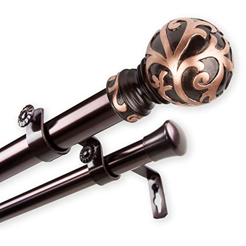 1" Gold Double Curtain Rod C927896