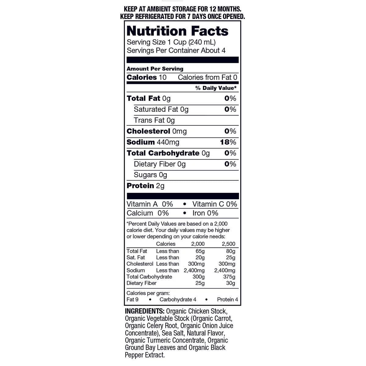 Organic Chicken Stock 32 Fluid Ounce (Pack of 6) M93022